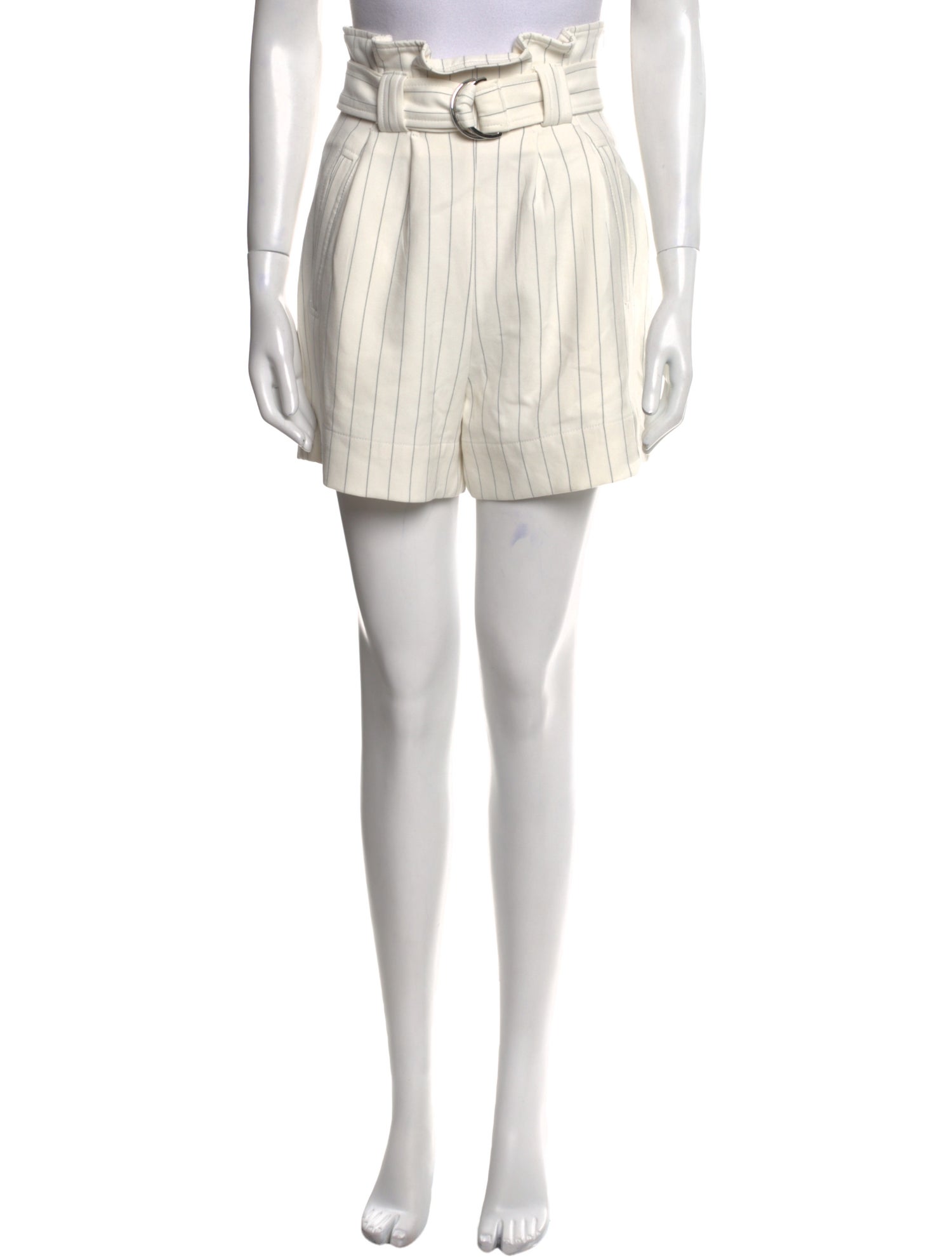 Ganni Striped Mini Shorts