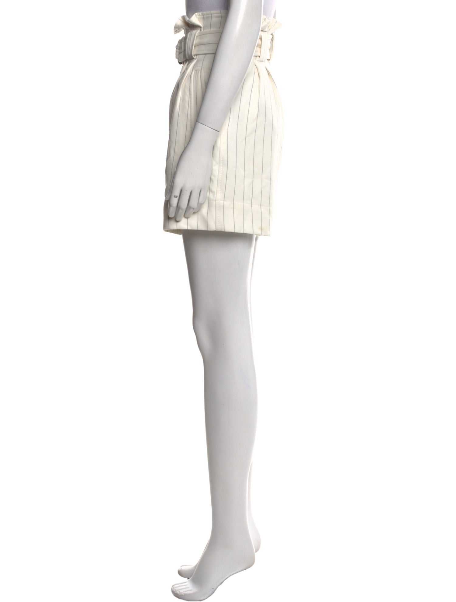 Ganni Striped Mini Shorts