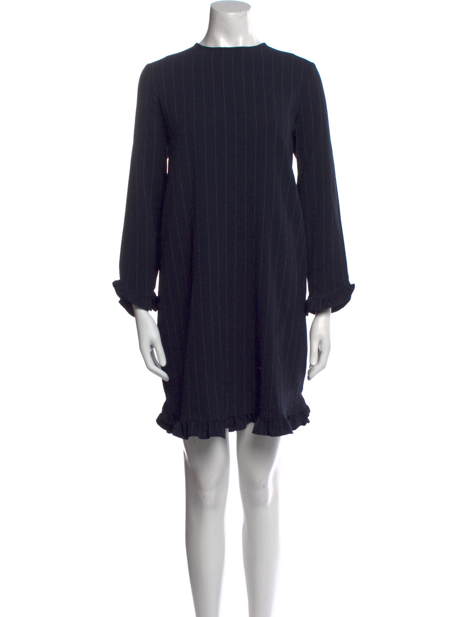 Ganni Crew Neck Mini Dress
