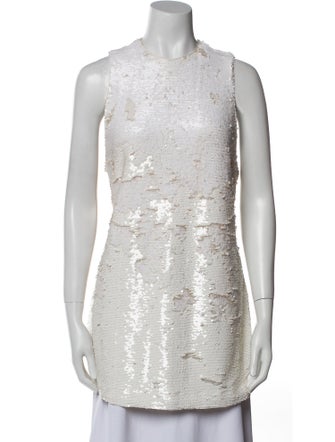 Ganni Crew Neck Sleeveless Tunic