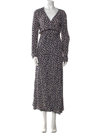 Ganni Printed Long Dress
