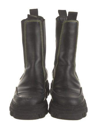 Ganni Leather Chelsea Boots