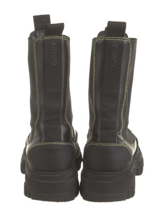 Ganni Leather Chelsea Boots