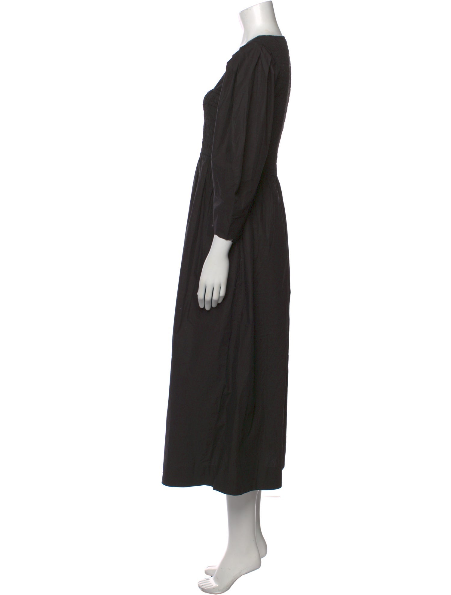 Ganni Square Neckline Long Dress