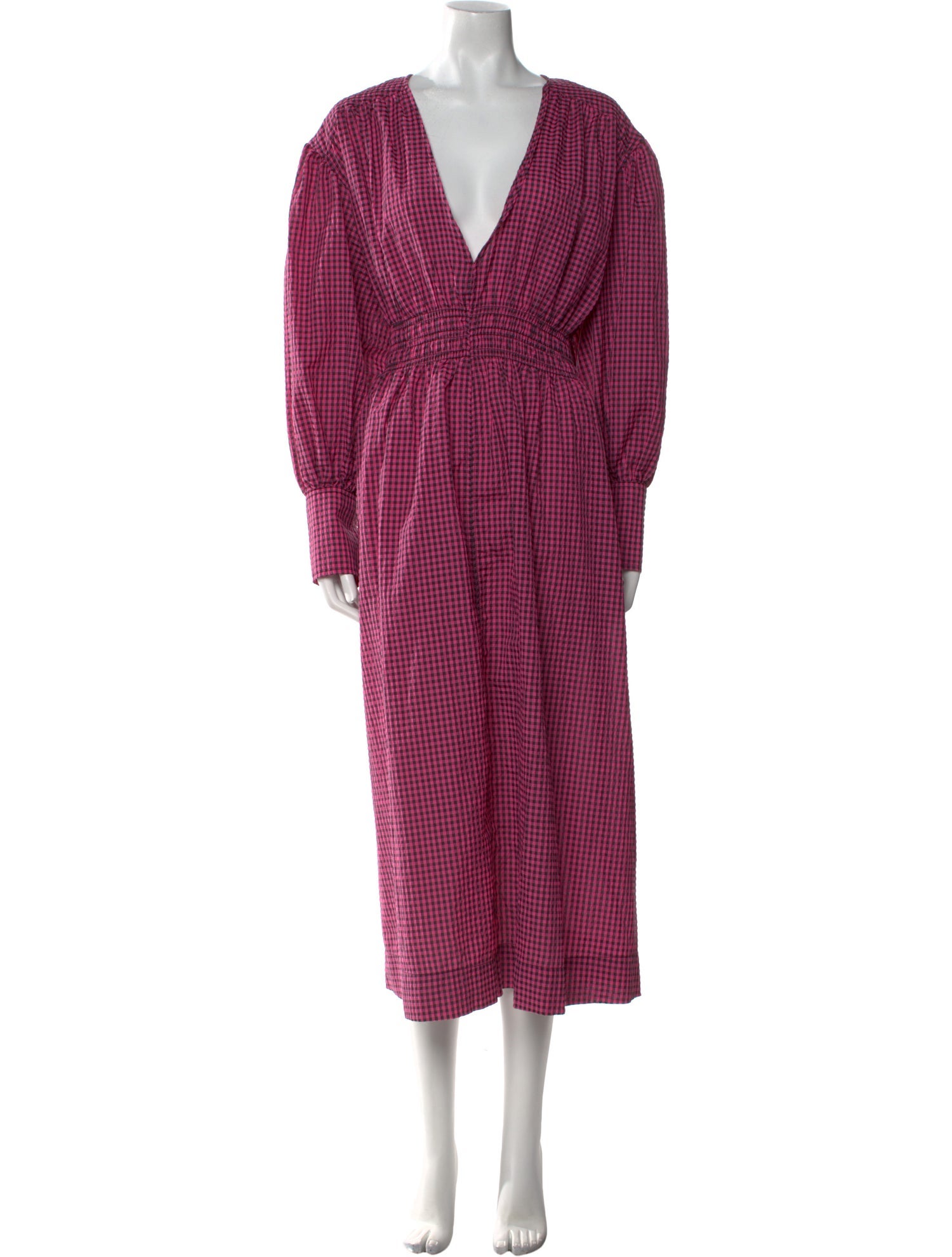 Ganni V-Neck Long Dress w/ Tags