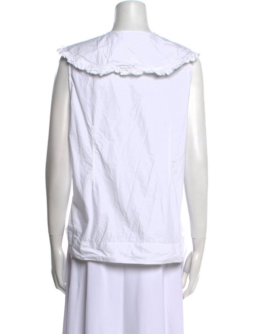 Ganni Sleeveless Button-Up Top