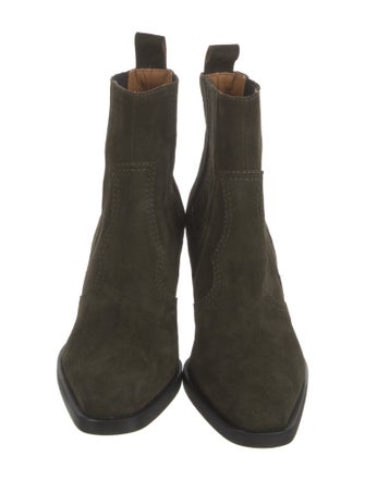 Ganni Suede Chelsea Boots