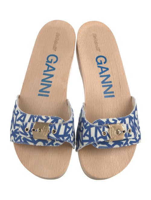 Ganni Canvas Printed Slides