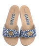 Ganni Canvas Printed Slides
