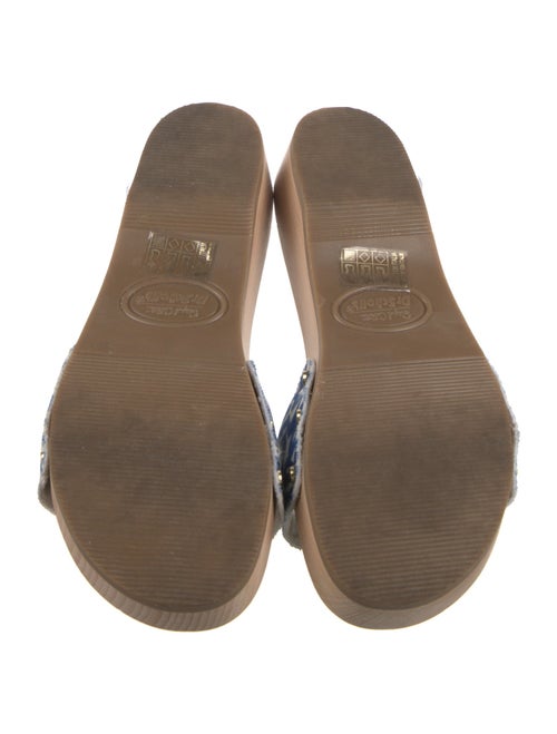 Ganni Canvas Printed Slides