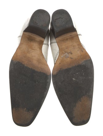 Ganni Embossed Leather Moto Boots