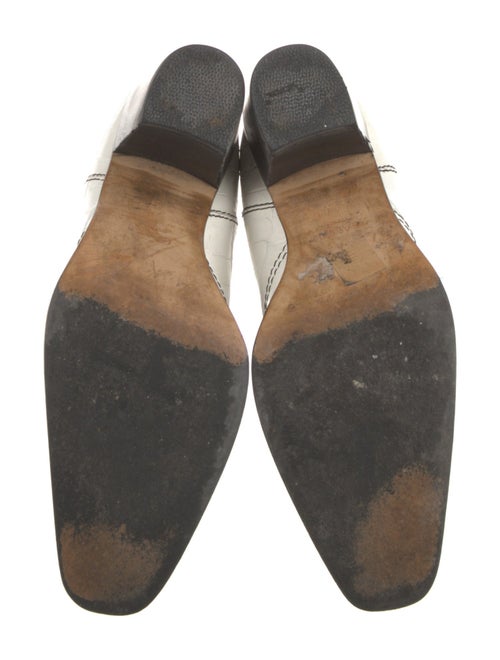 Ganni Embossed Leather Moto Boots