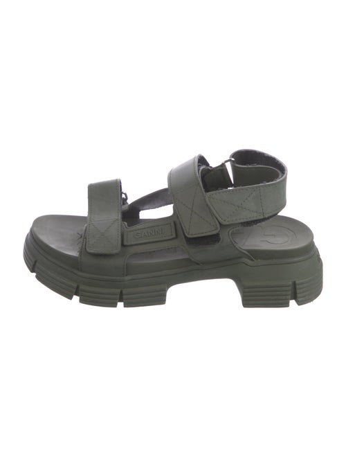 Ganni Rubber Slingback Sandals