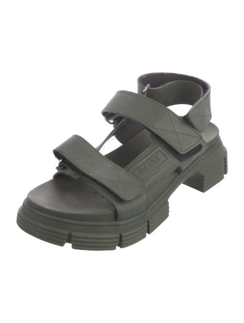 Ganni Rubber Slingback Sandals