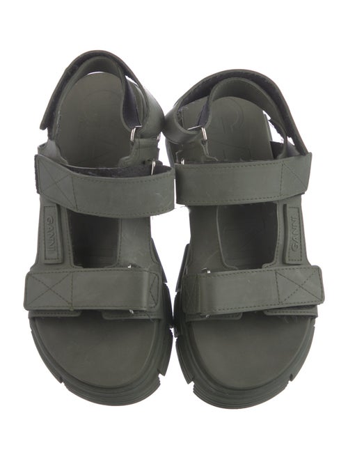Ganni Rubber Slingback Sandals