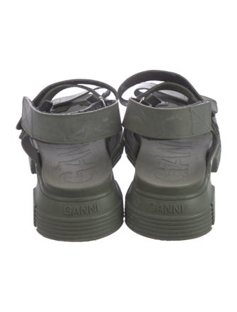 Ganni Rubber Slingback Sandals