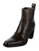Ganni Leather Western Boots