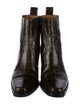 Ganni Leather Western Boots
