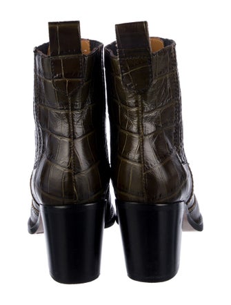 Ganni Leather Western Boots
