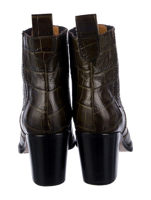 Ganni Leather Western Boots