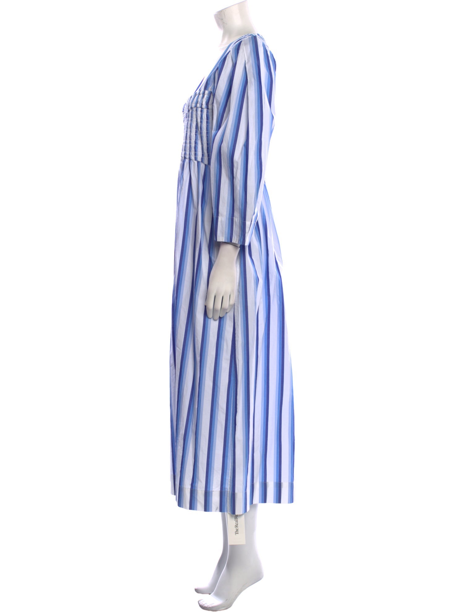 Ganni Striped Long Dress