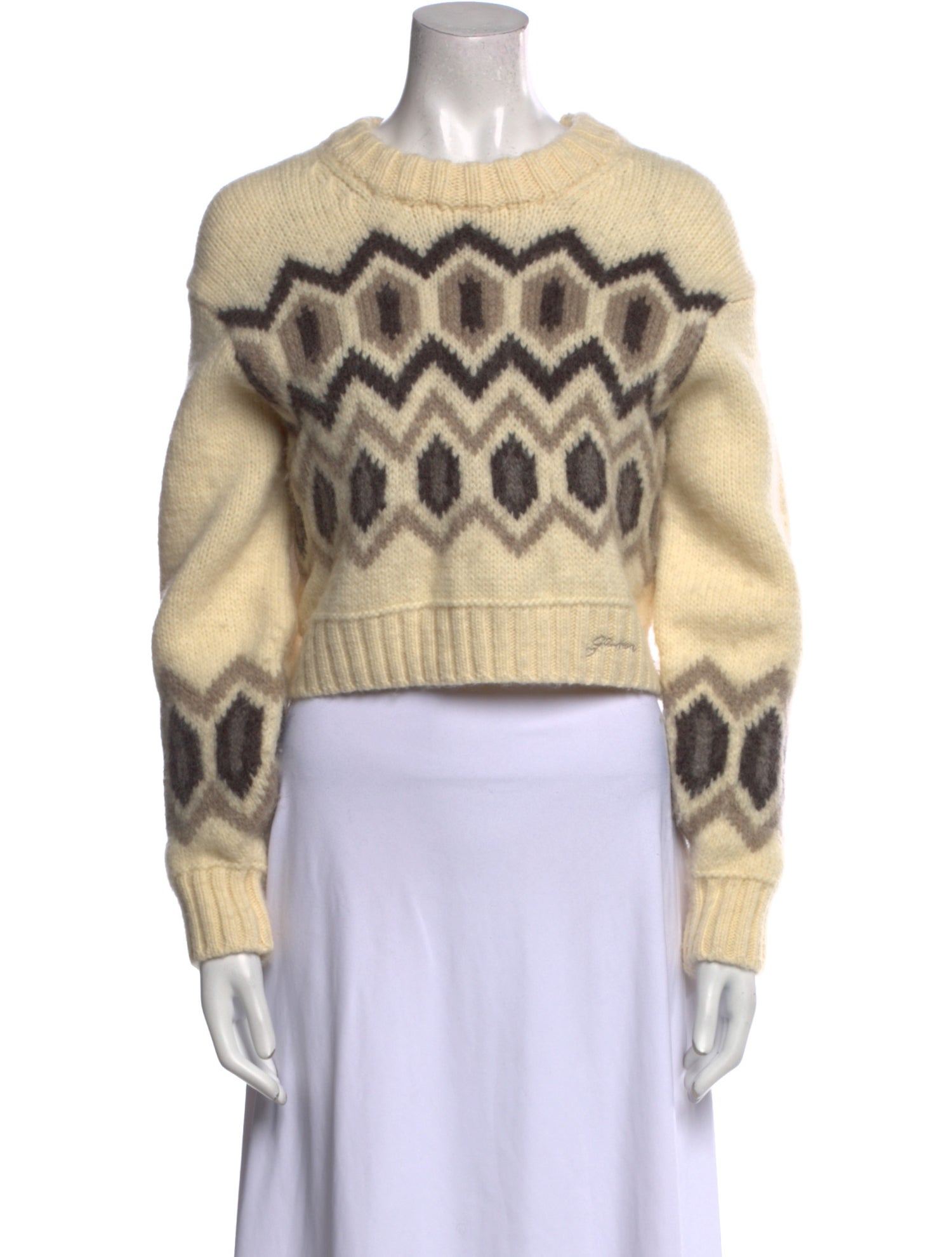 Ganni Wool Printed Sweater