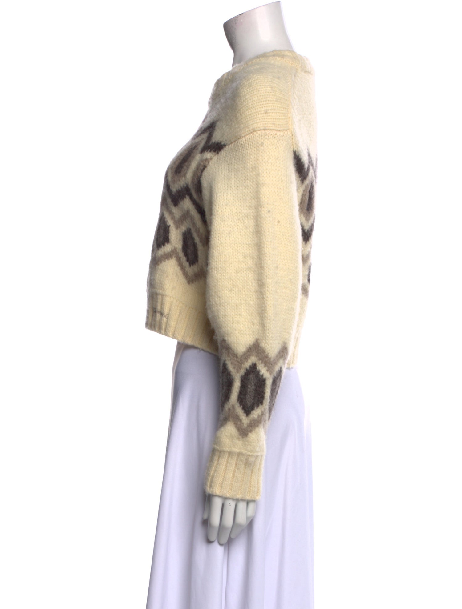 Ganni Wool Printed Sweater