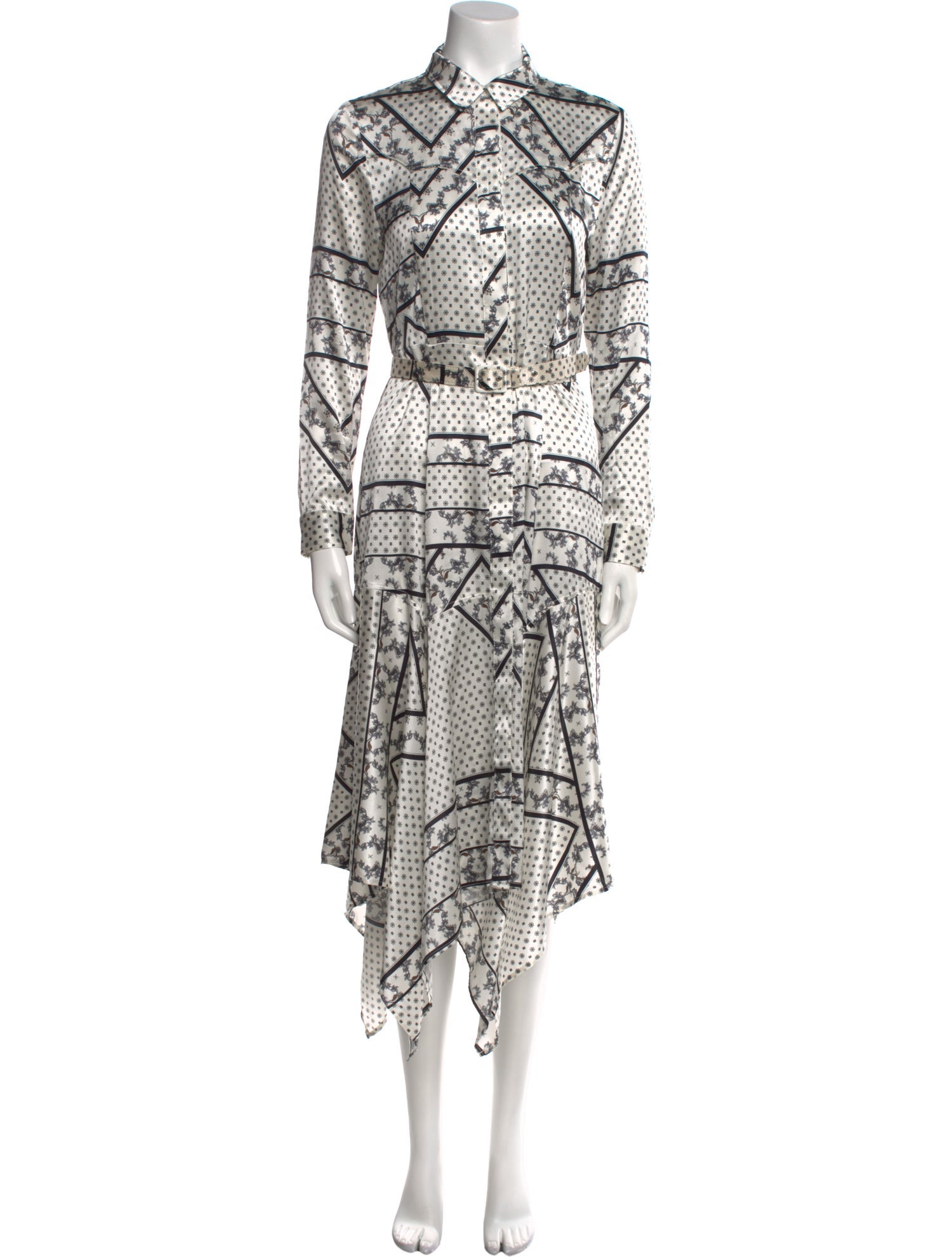 Ganni Silk Midi Length Dress