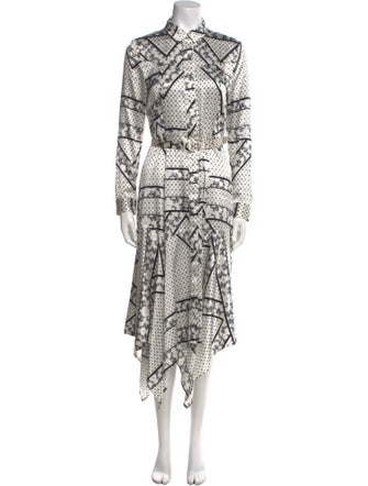 Ganni Silk Midi Length Dress