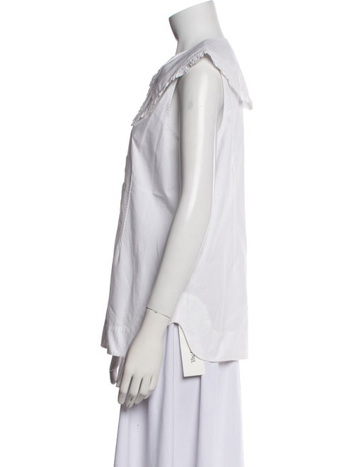 Ganni Sleeveless Button-Up Top