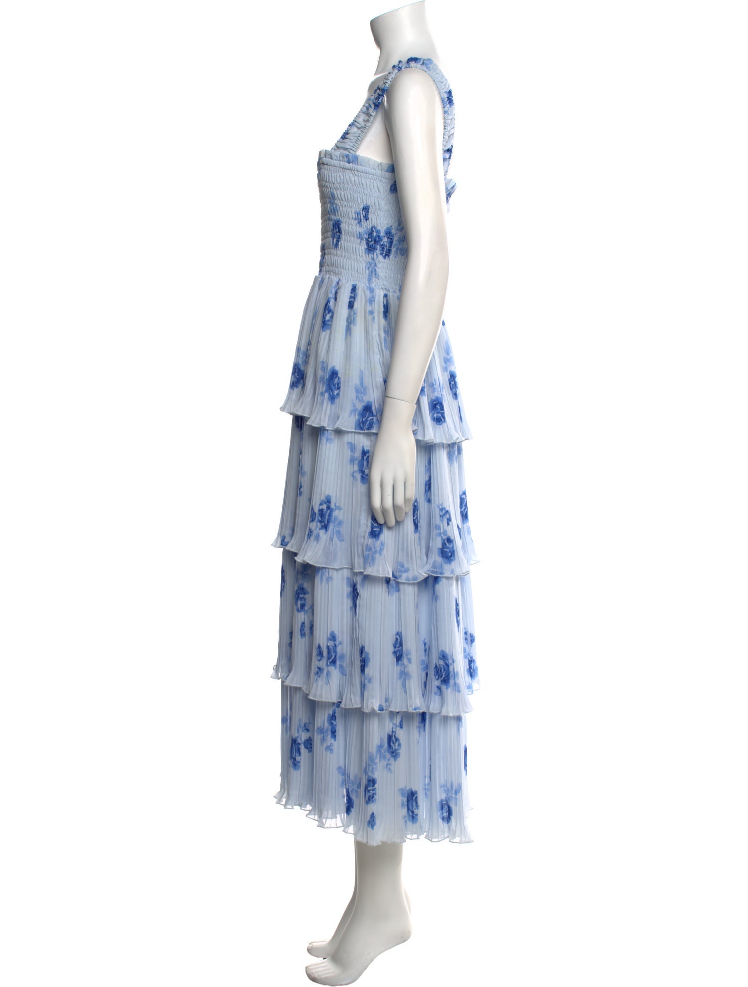 Ganni Floral Print Long Dress