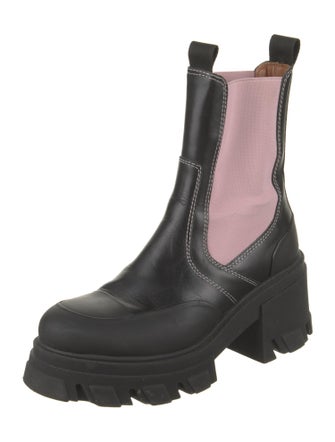 Ganni Leather Chelsea Boots