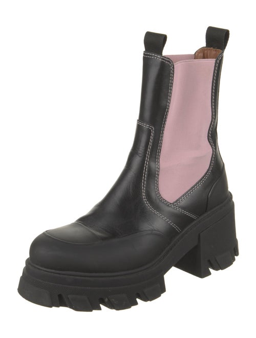 Ganni Leather Chelsea Boots