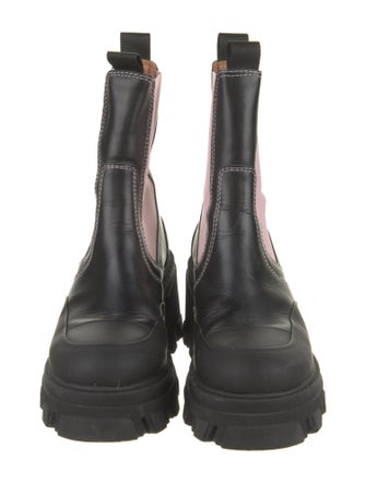 Ganni Leather Chelsea Boots