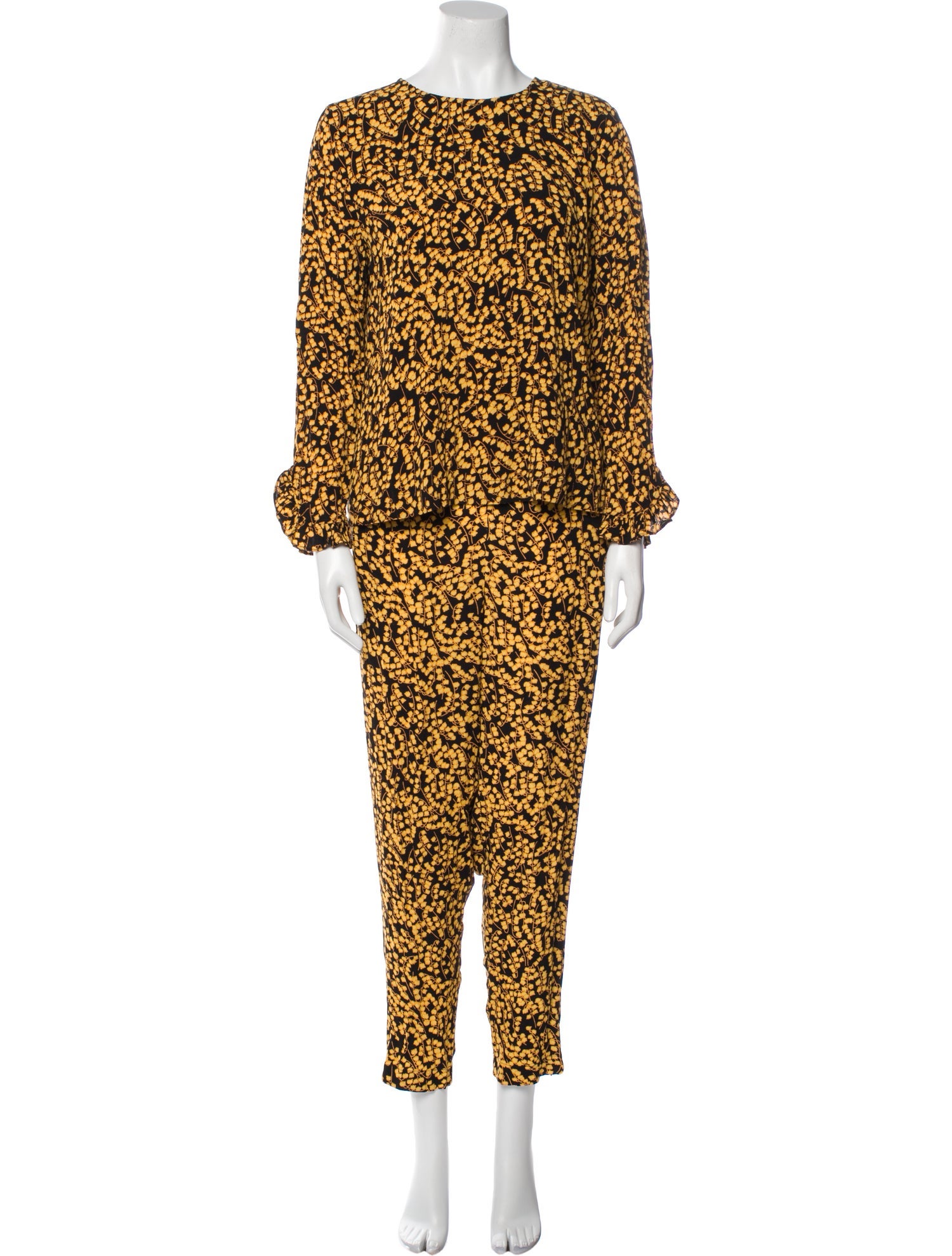 Ganni Printed Pant Set w/ Tags