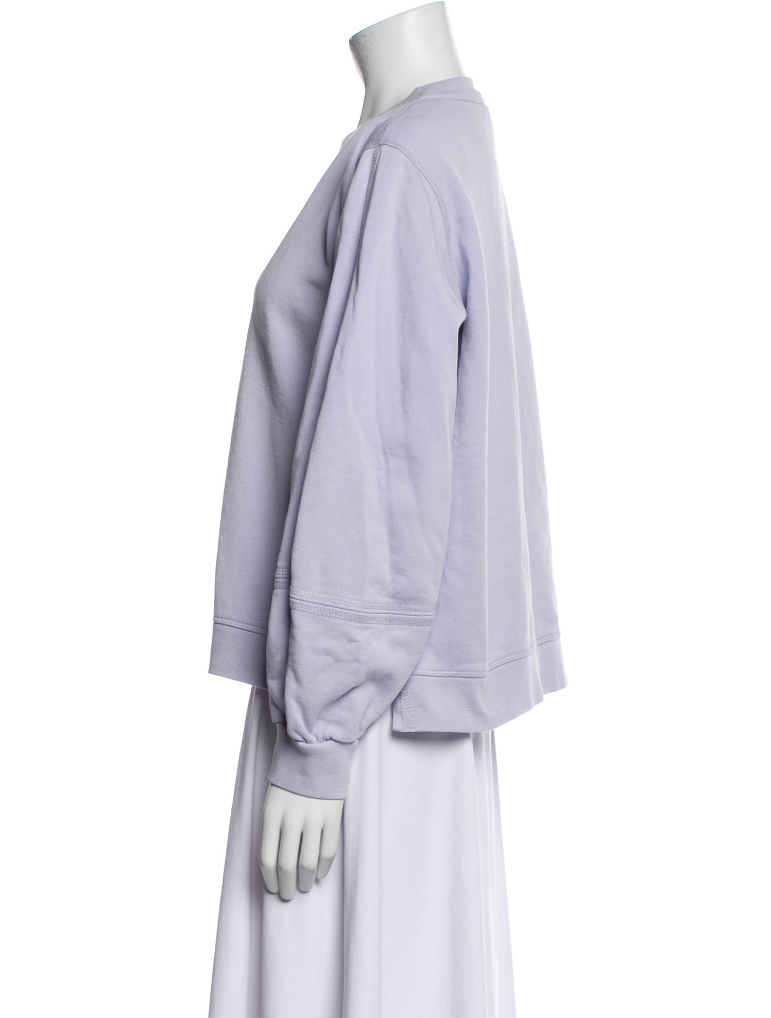 Ganni Crew Neck Long Sleeve Sweatshirt