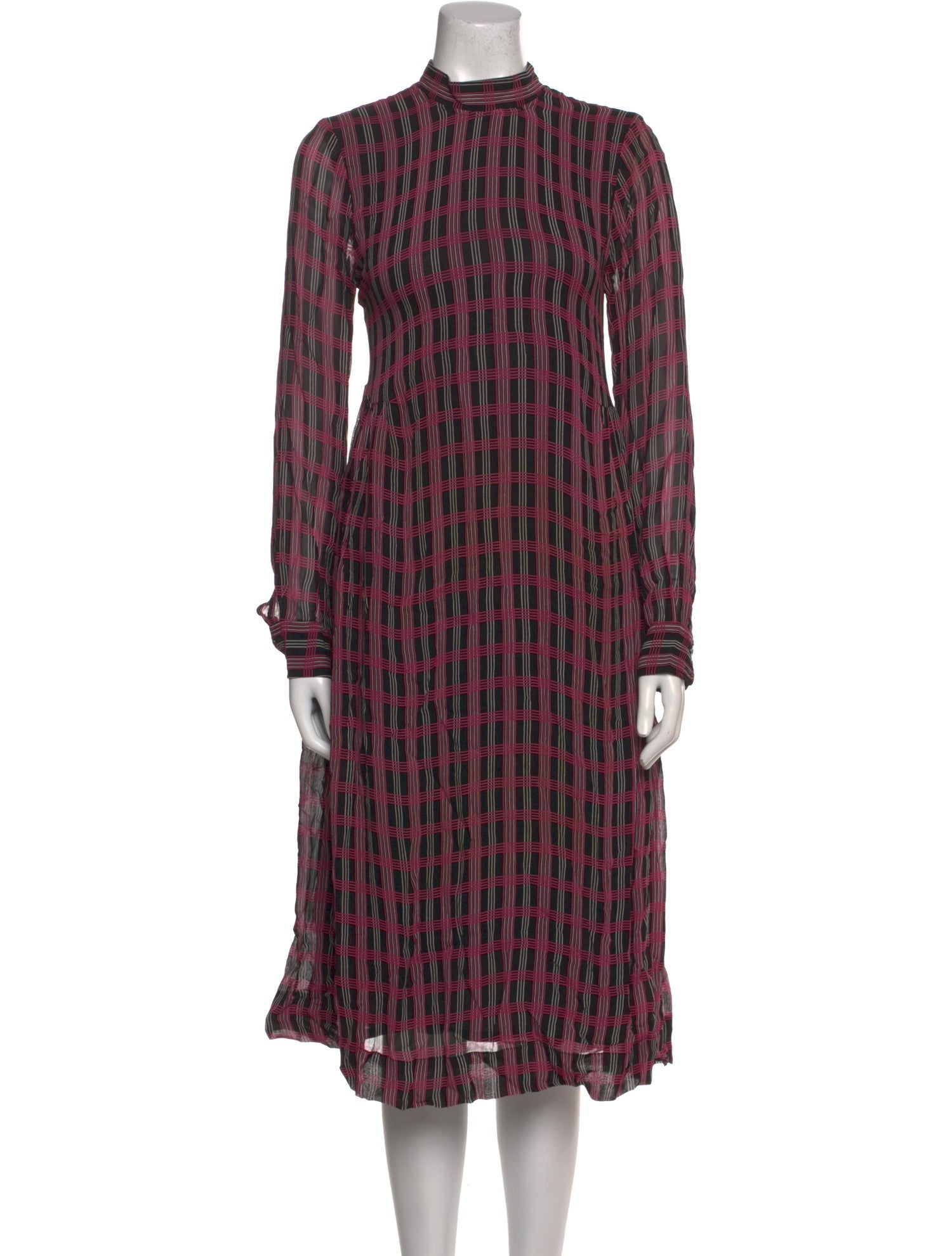 Ganni Printed Midi Length Dress