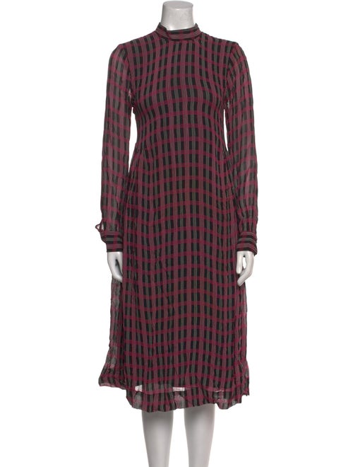 Ganni Printed Midi Length Dress