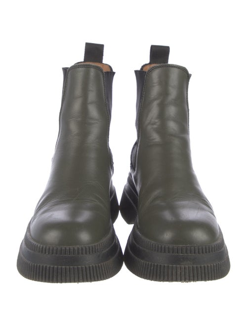 Ganni Leather Chelsea Boots