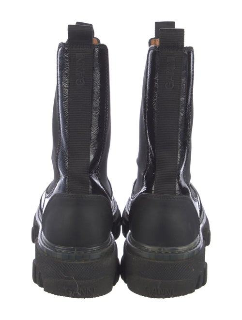 Ganni Patent Leather Chelsea Boots