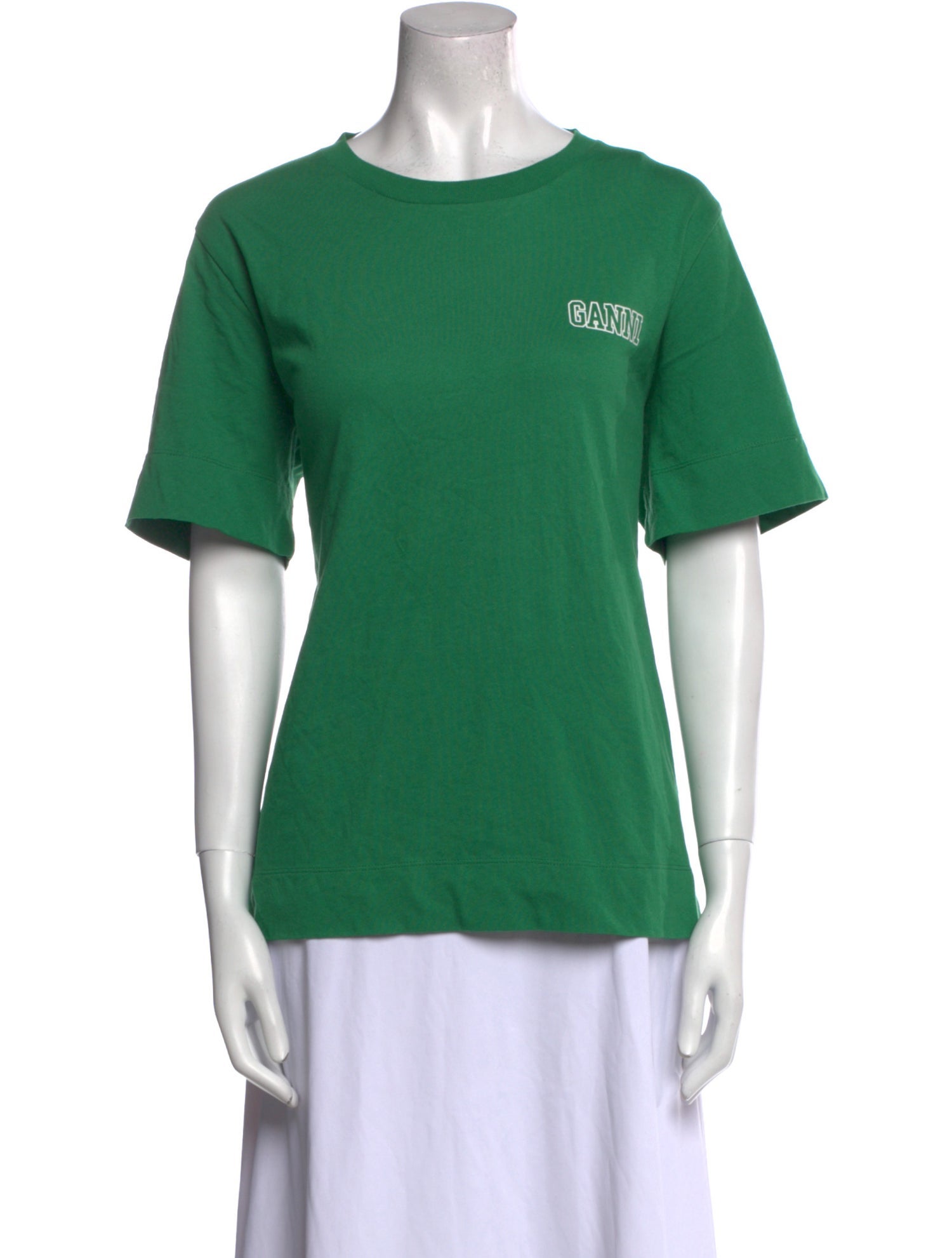 Ganni Graphic Print Crew Neck T-Shirt