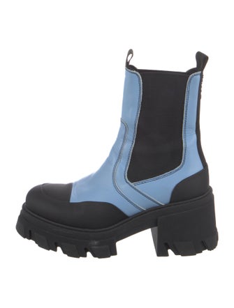 Ganni Leather Chelsea Boots
