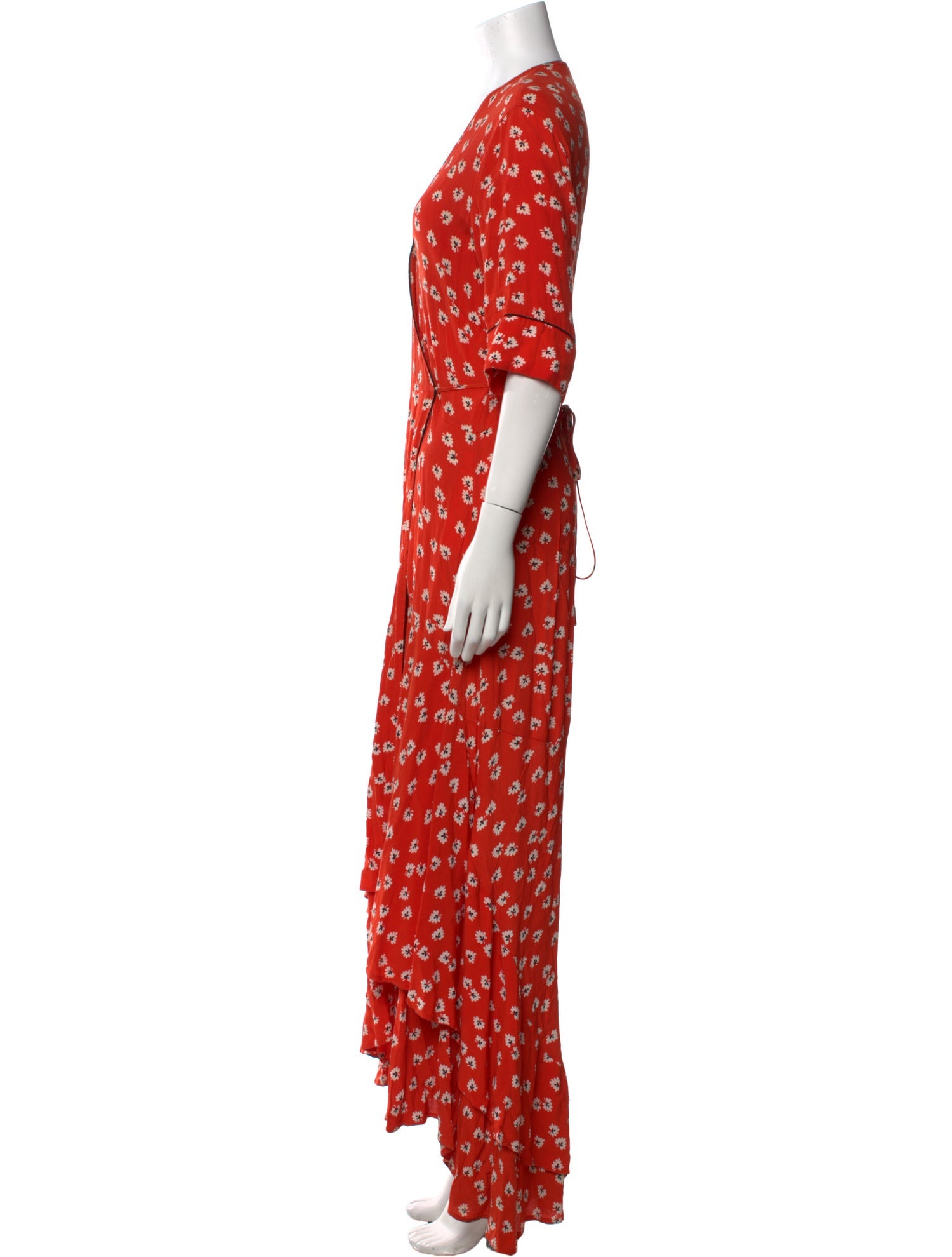 Ganni Floral Print Long Dress