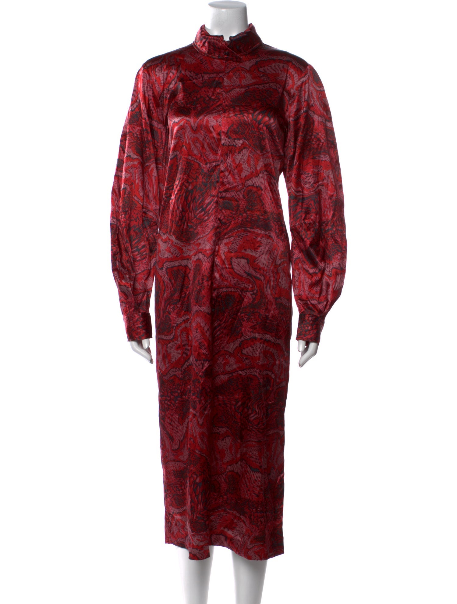 Ganni Silk Midi Length Dress w/ Tags