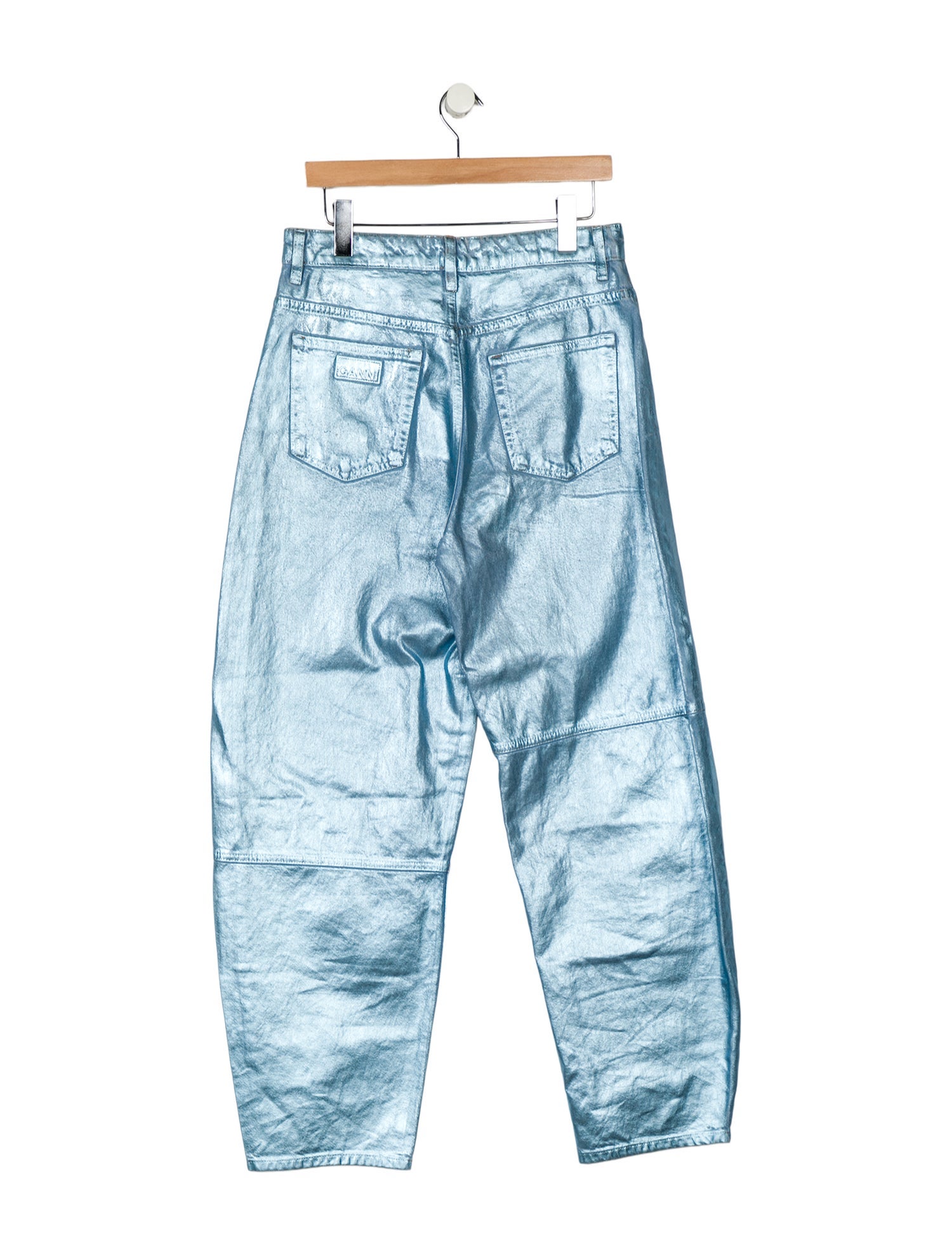 Ganni High-Rise Straight Leg Jeans