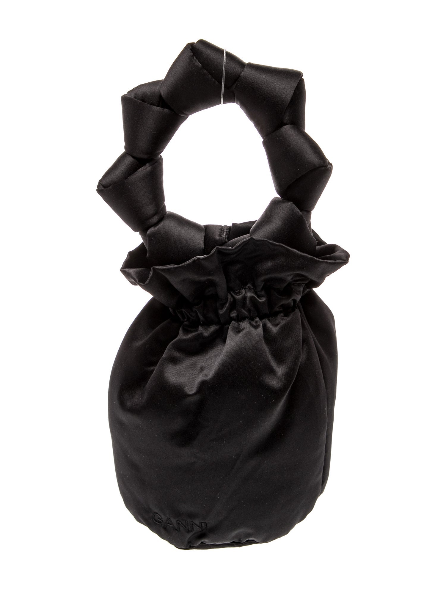 Ganni Satin Top Handle Bag