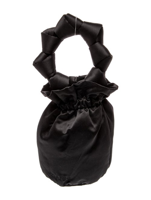 Ganni Satin Top Handle Bag