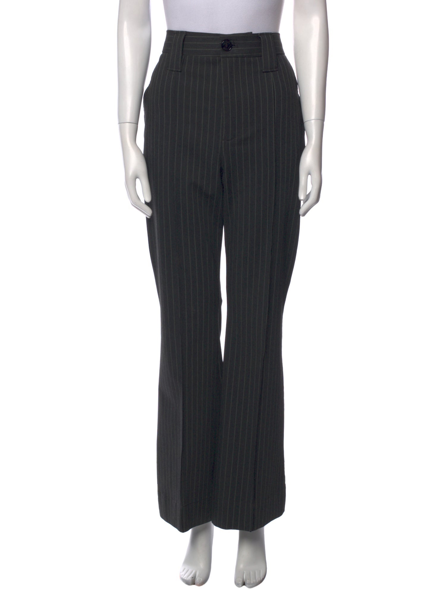 Ganni Striped Wide Leg Pants