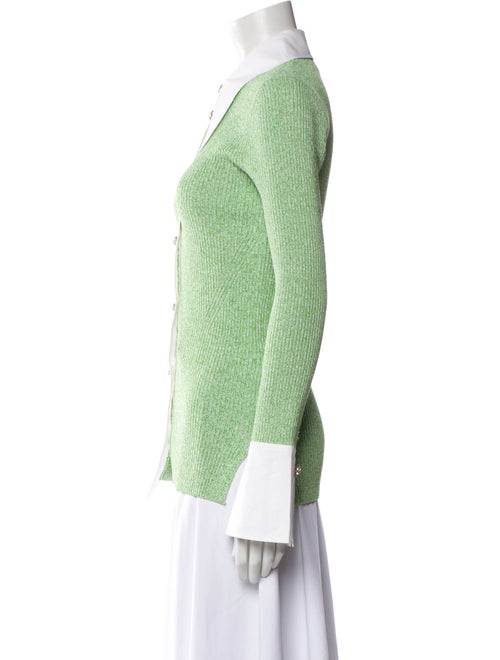 Ganni Printed Long Sleeve Button-Up Top