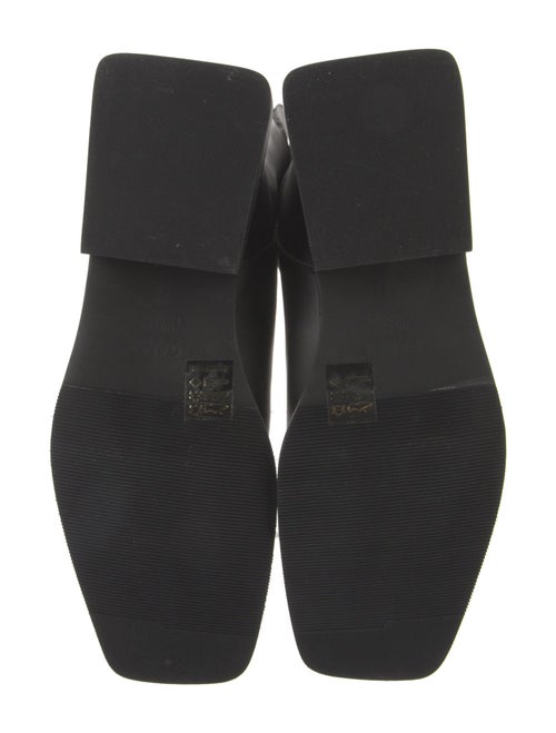 Ganni Leather Distressed Accents Riding Boots